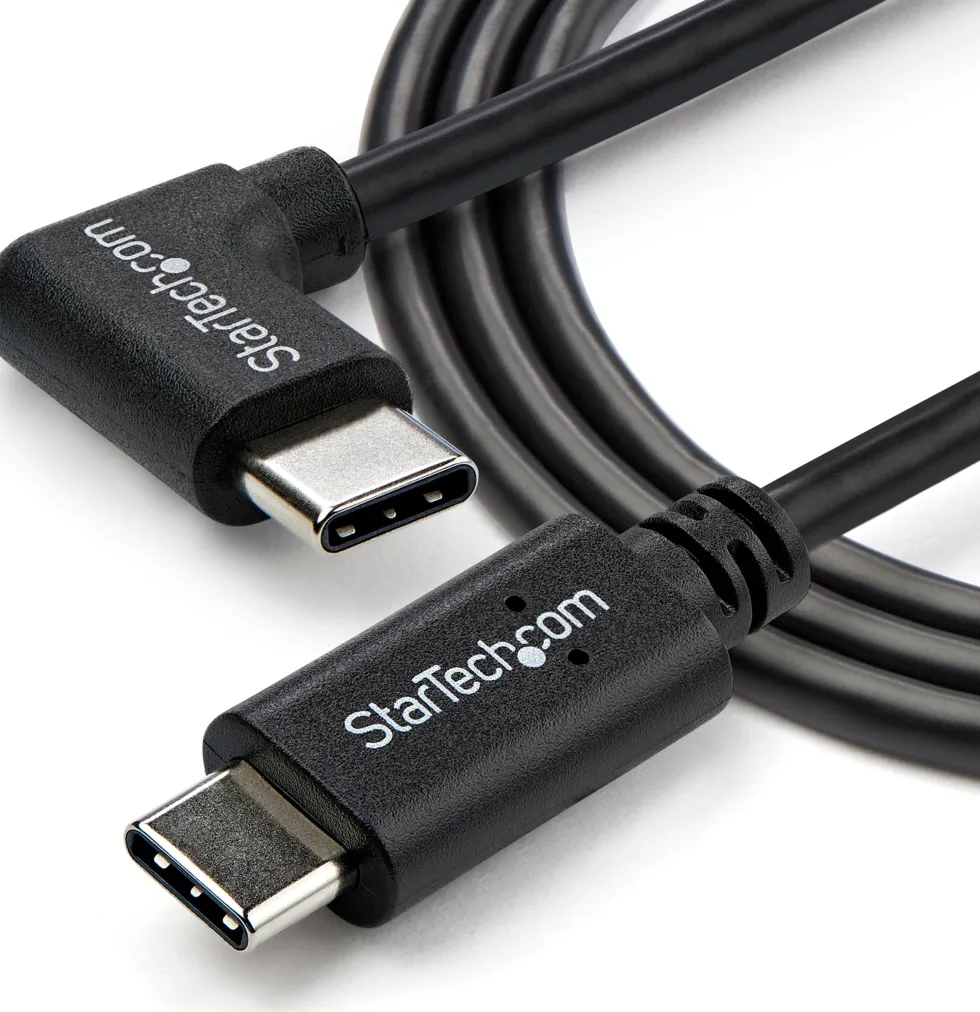 StarTech Right Angle USB-C Cable - 1m / 3 ft - Reversible - M/M