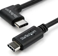 StarTech Right Angle USB-C Cable - 1m / 3 ft - Reversible - M/M