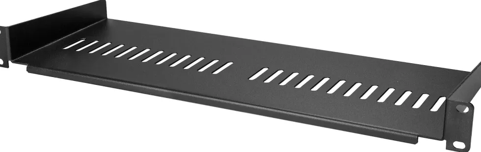 Startech 1U Vented Server Rack Cabinet Shelf, 7in Deep Fixed