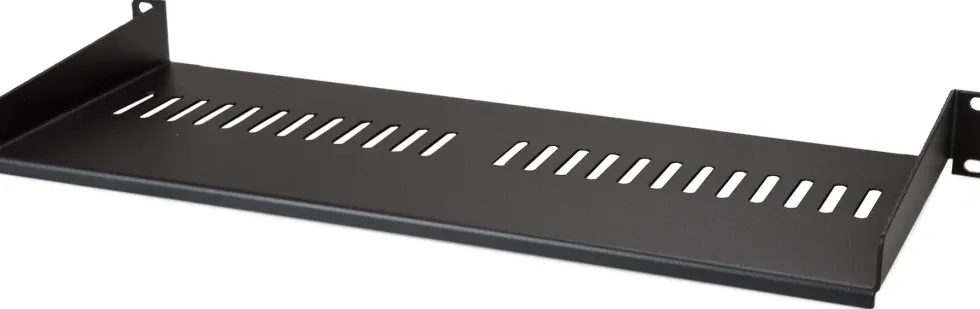 Startech 1U Vented Server Rack Cabinet Shelf, 7in Deep Fixed