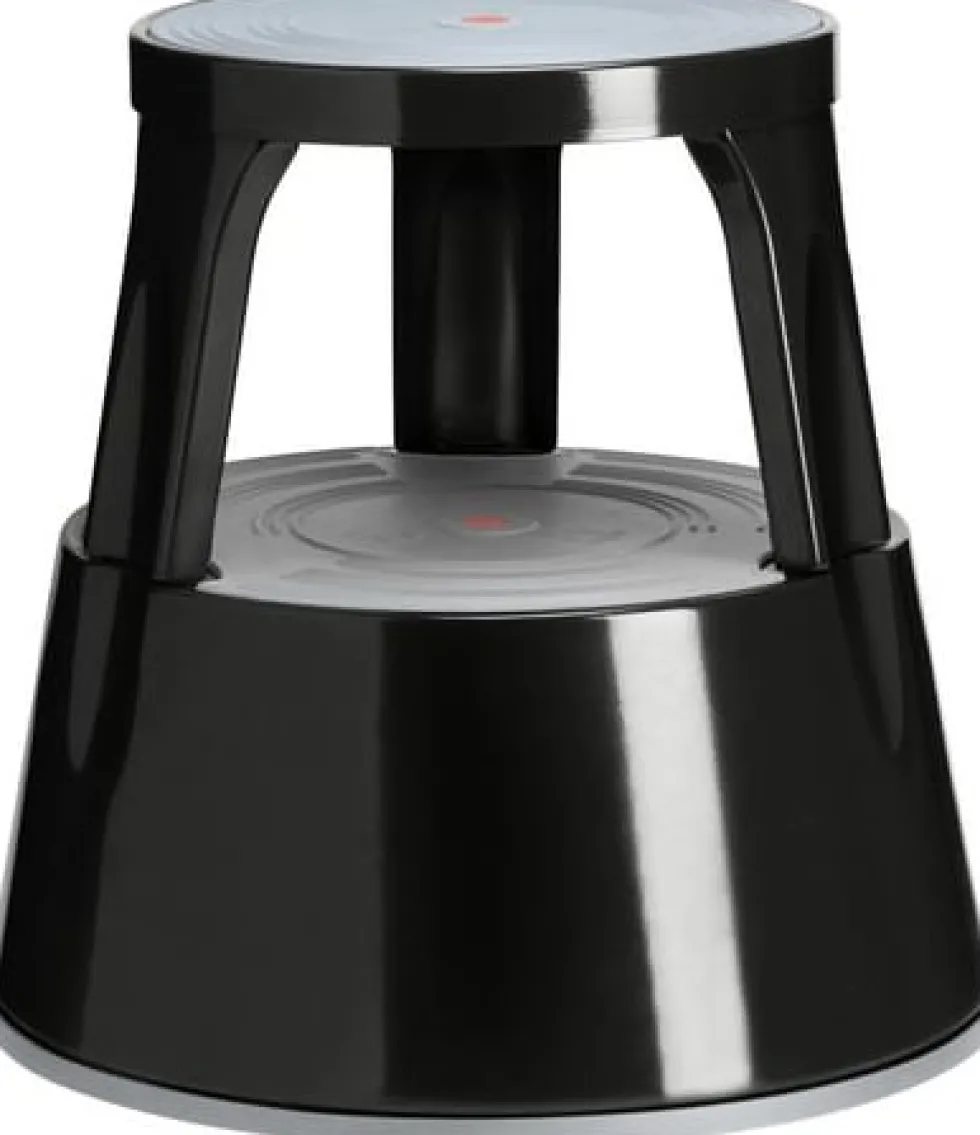 Stegpall Twinco Twin Steel Svart, höjd 41cm