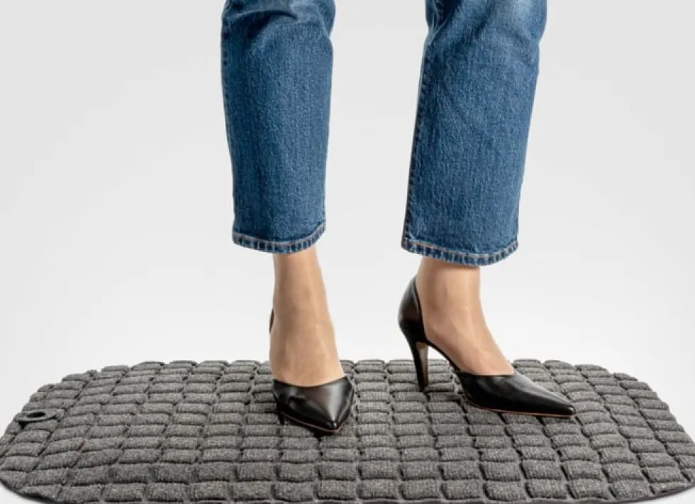 Ståmatta StandUp Brick Free 100% återvunnen PET Grå
