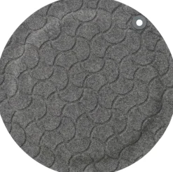 Ståmatta StandUp Round Ø56cm, textil grå