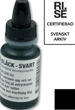 Stämpel K-Bläck 10 ml svart (arkivbest)