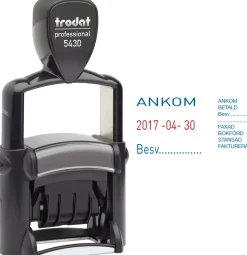 Stämpel TRODAT 5430/L Dat m.standardtext