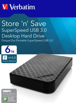 Store ´N´ Save GEN2 3.5'' external hard drive 6 TB Black USB