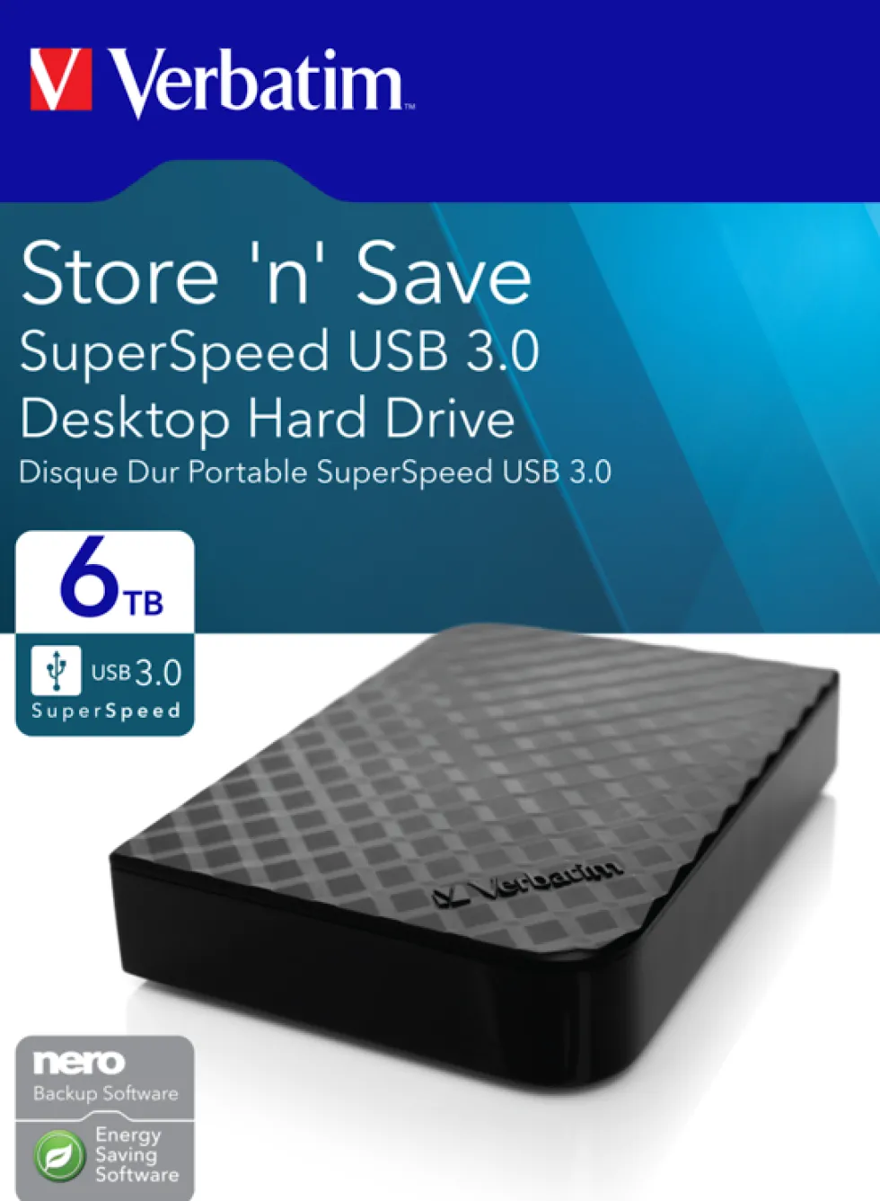 Store ´N´ Save GEN2 3.5'' external hard drive 6 TB Black USB
