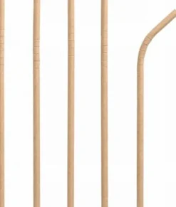Sugrör PURE papp böjbar 20cm brun 100/fp