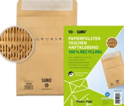 Sumo vadderad påse brun 145x215mm (10)