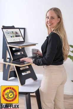 SUN-FLEX®EASYDESK RISE, Natural Black