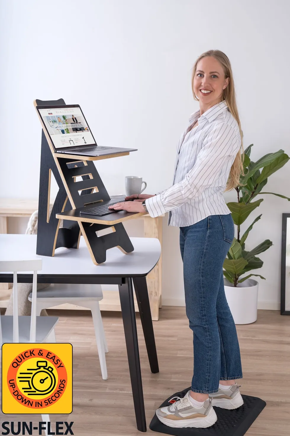 SUN-FLEX®EASYDESK RISE, Natural Black