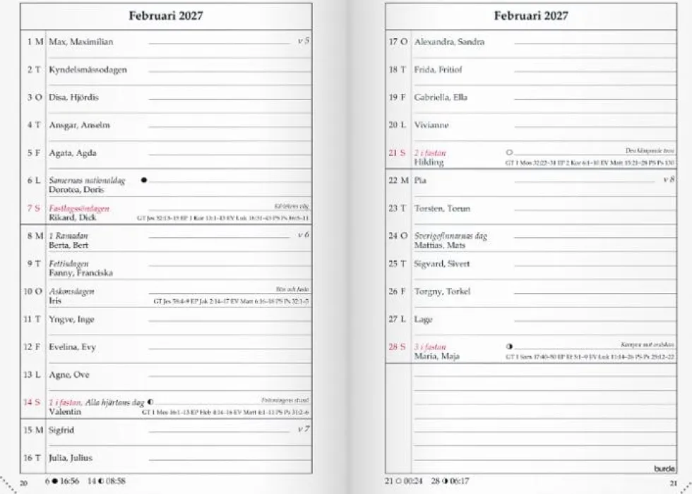 Sveriges Almanacka 2027