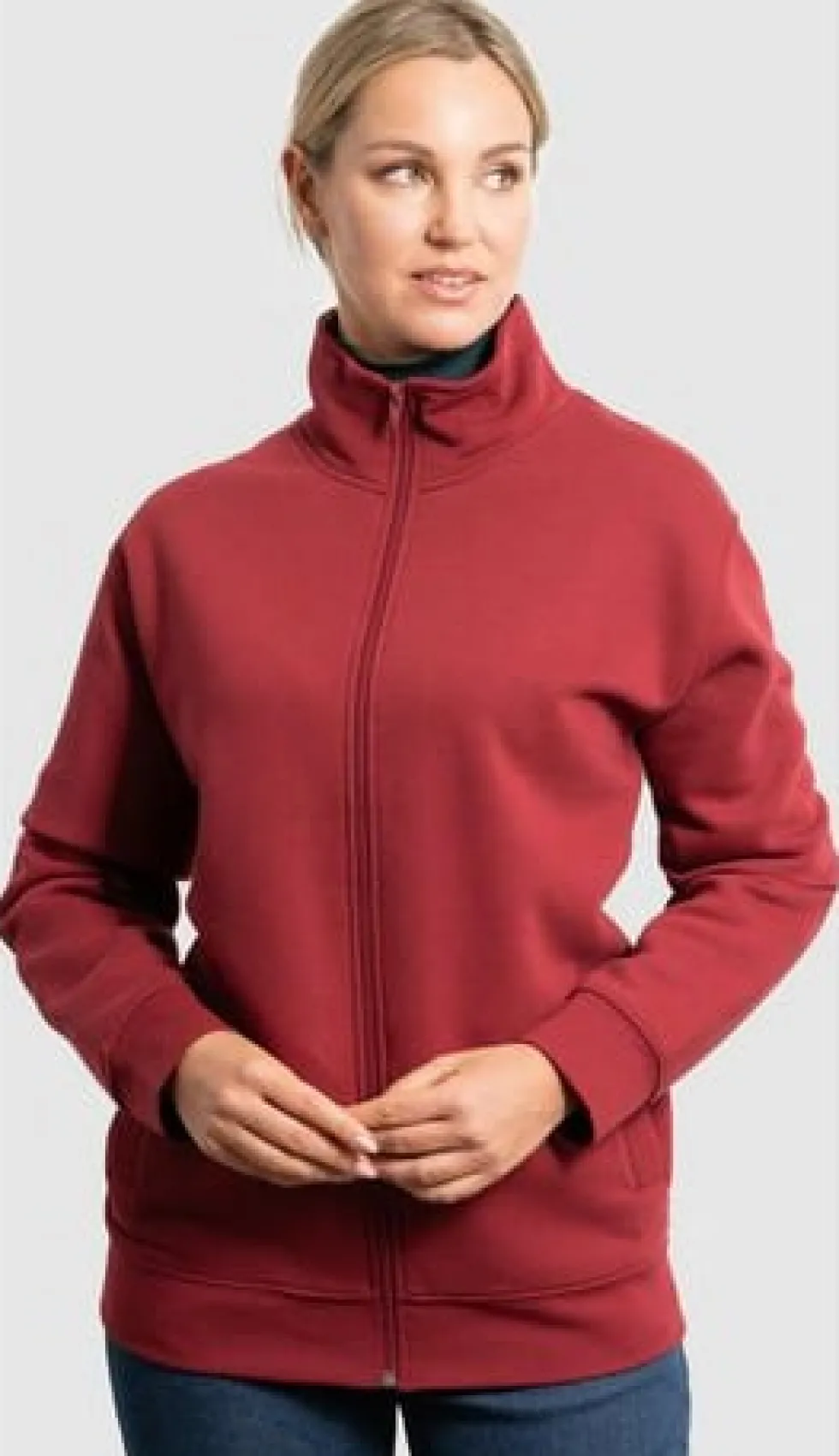 Sweater zip PF ulan unisex svart L