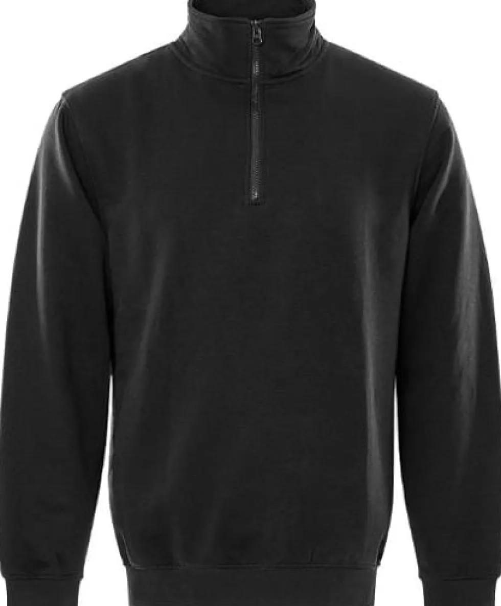 Sweatshirt halfzip FRISTADS 1737 sv S