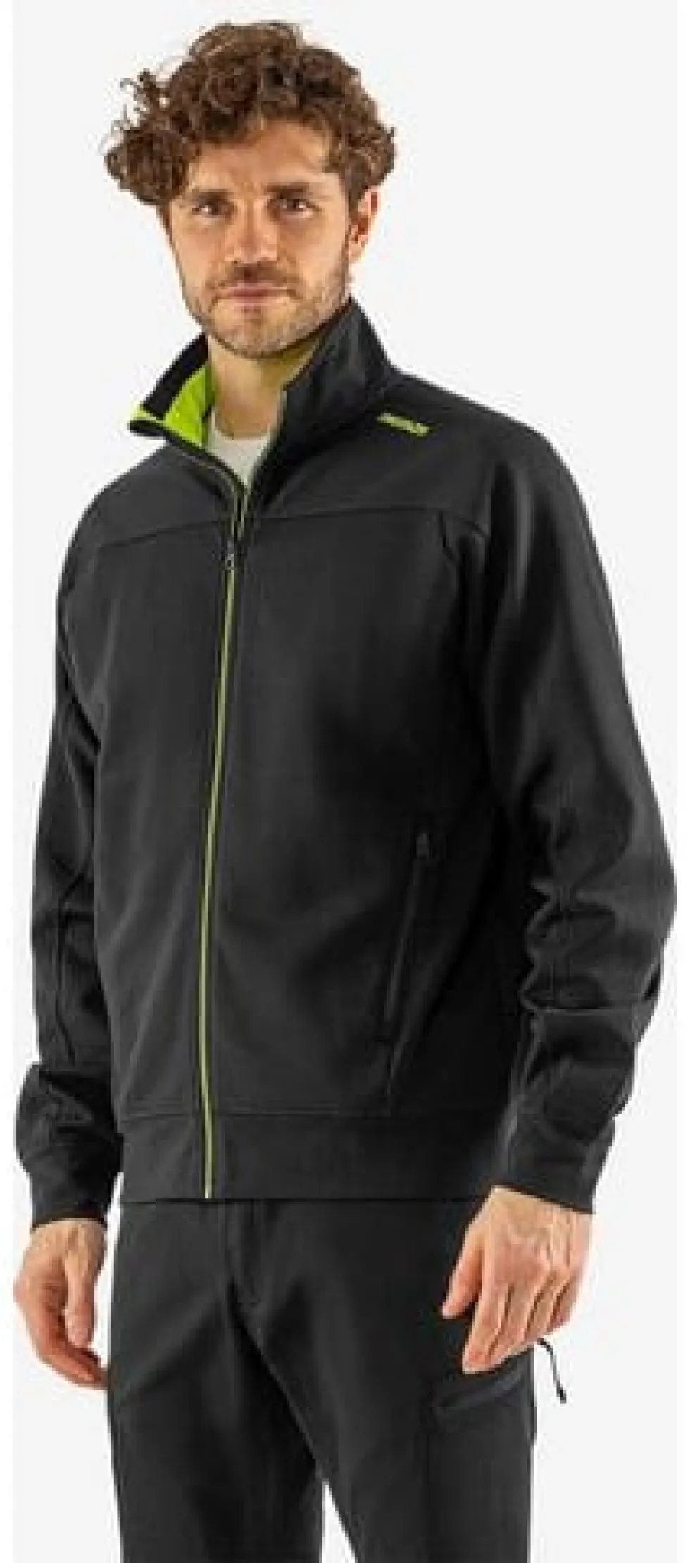 Sweatshirt jacka FRISTAD 7552 XL sv/gul