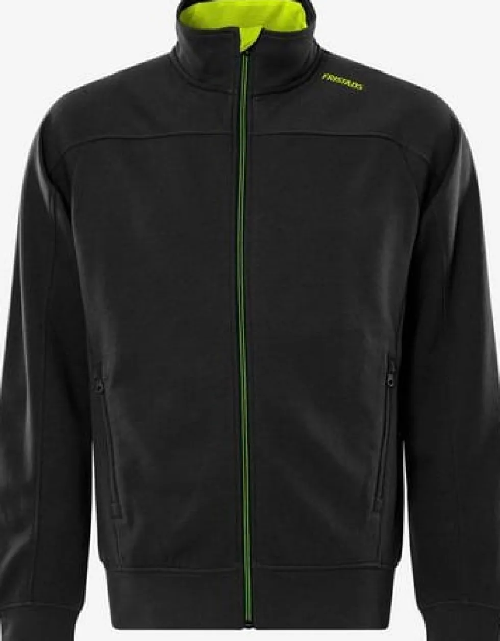 Sweatshirt jacka FRISTAD 7552 2XS sv/gul