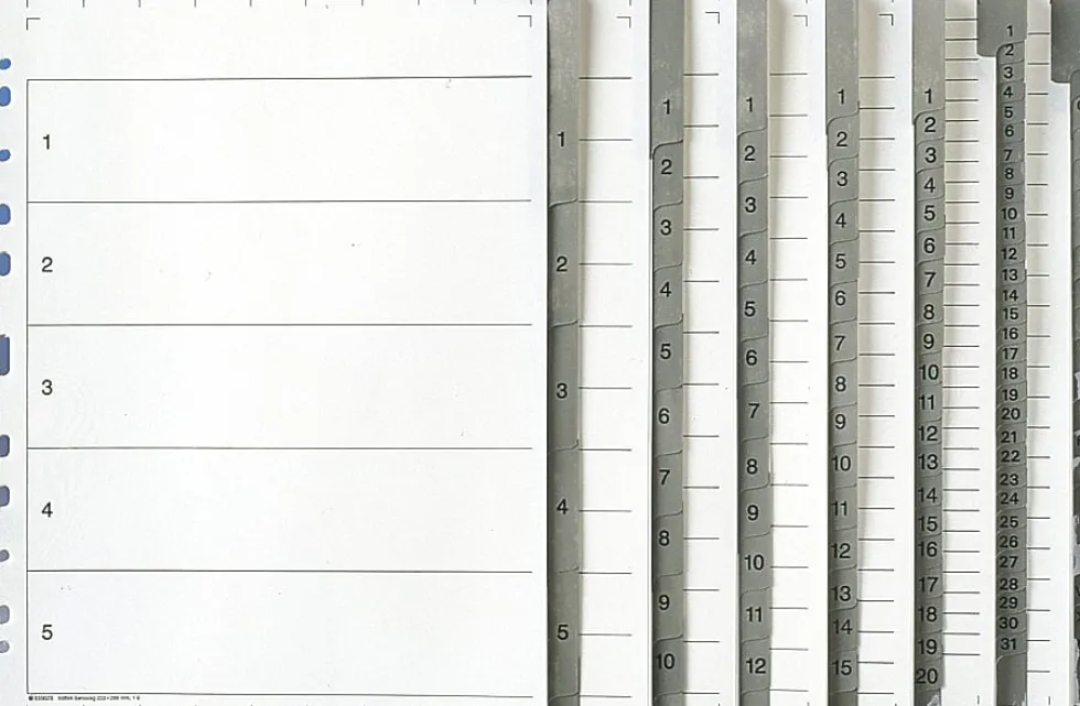 Systemregister A4+ 1-31