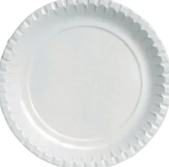 Tallrik DUNI Papper 22cm vit 100/fp