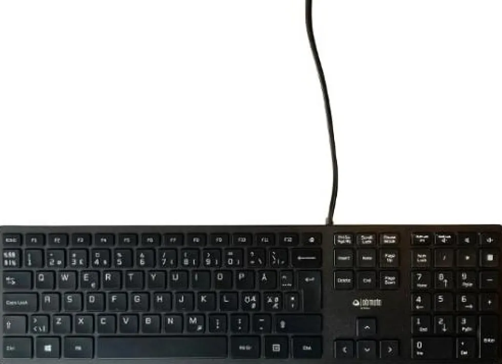 Tangentbord Jobmate Slim Svart
