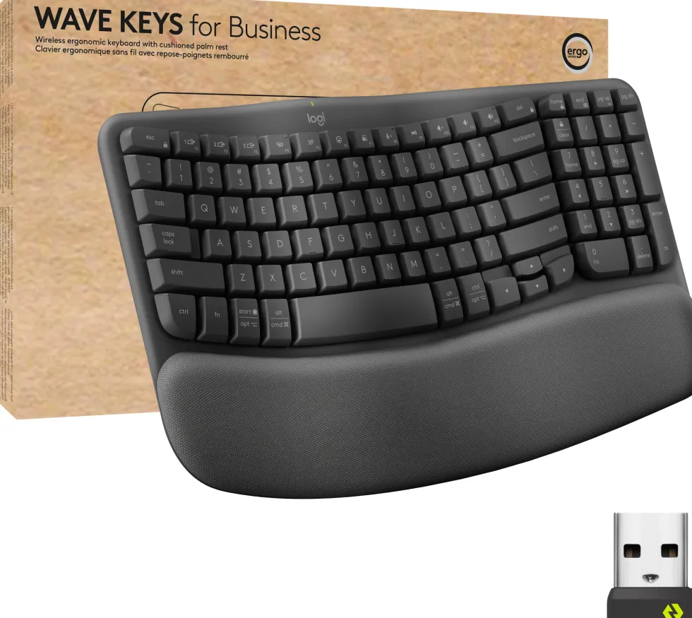 Tangentbord LOGITECH Wave Svart