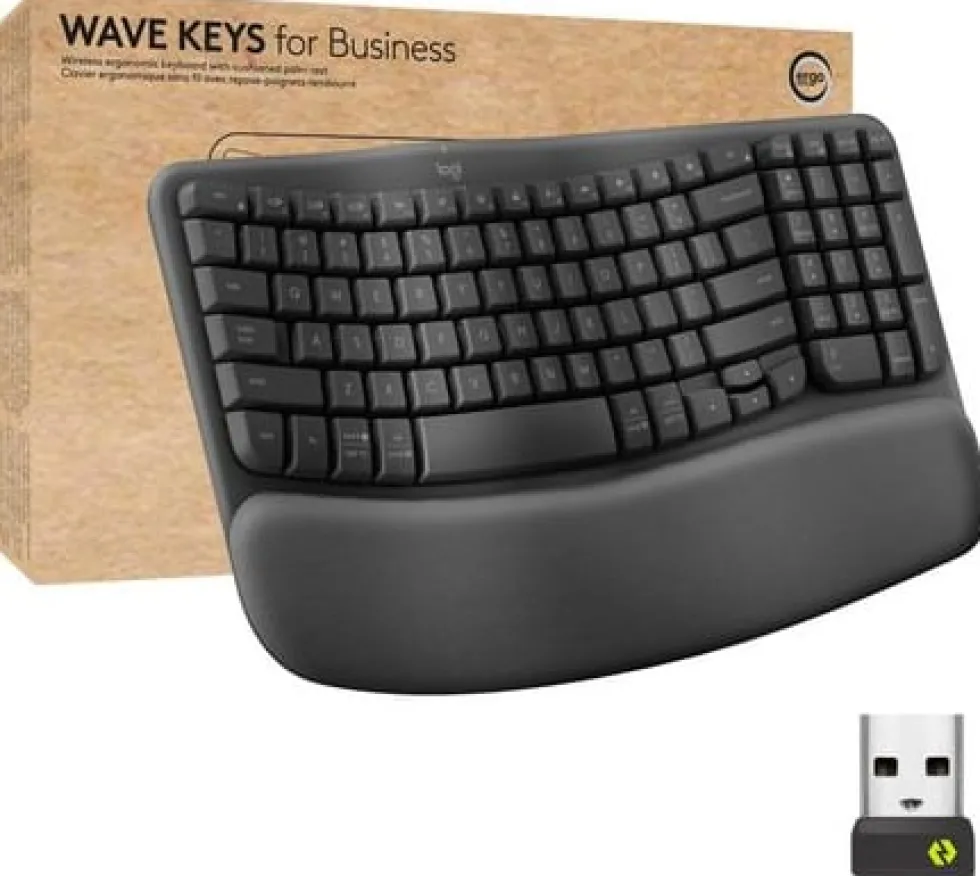 Tangentbord LOGITECH Wave Svart