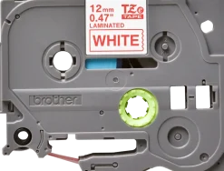 Tape BROTHER TZE232 12mm Röd på Vit