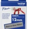 Tape BROTHER TZER931 12mm svart/silver