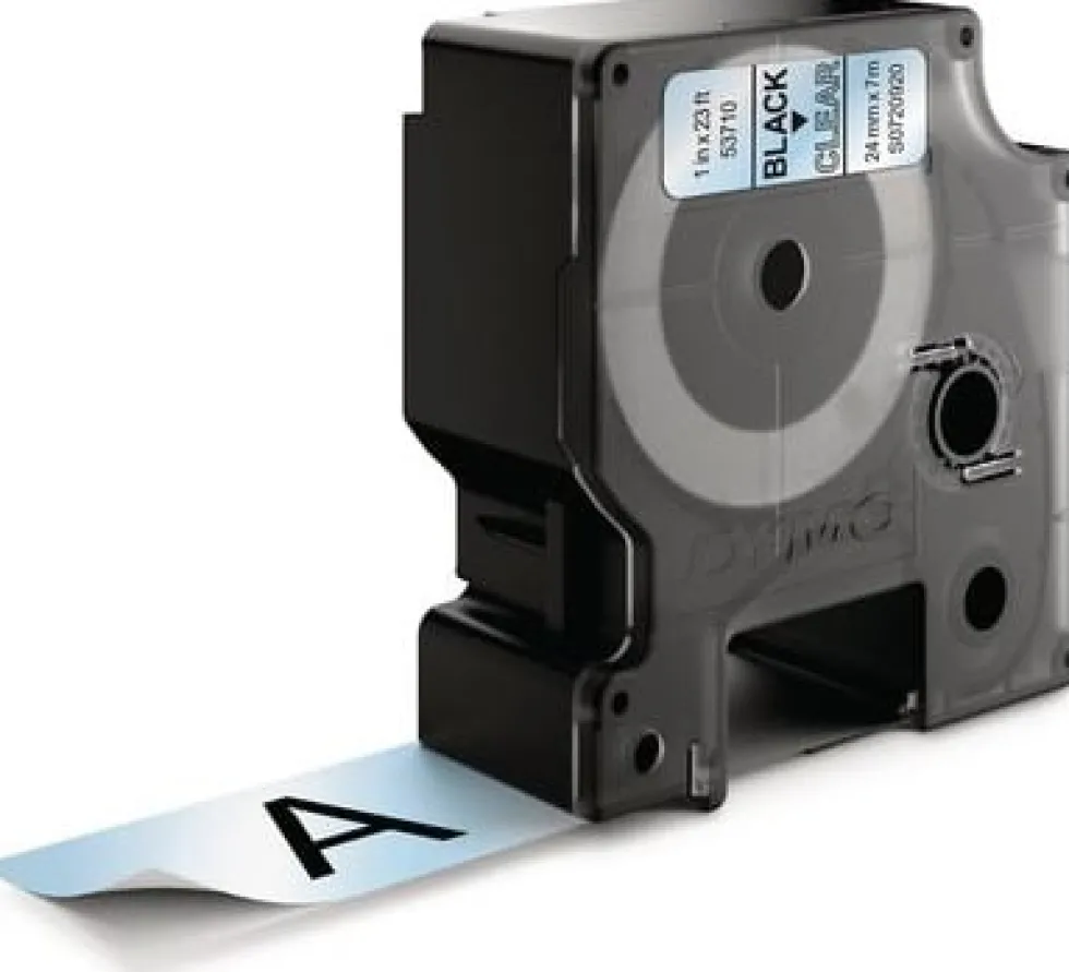 Tape DYMO D1 24mm svart på klar