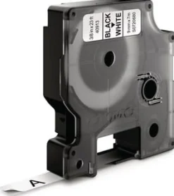 Tape DYMO D1 9mm Svart på Vit Bulk