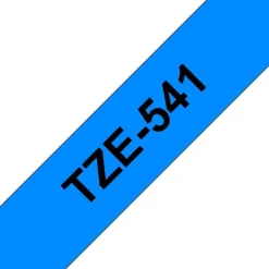 Tape 18mm TZe-541 svart på blå