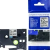 Tape 12mm TZe-931 svart på silver