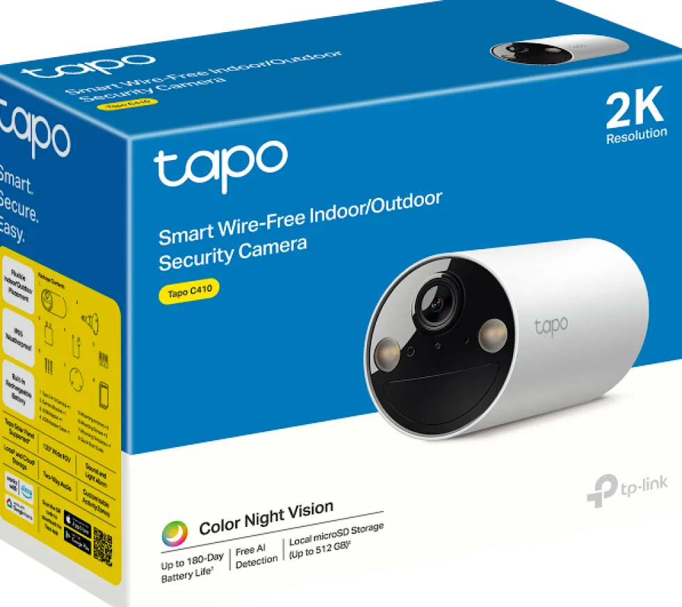Tapo C410 Smart Wire-Free Indoor/Outdoor Security Camera