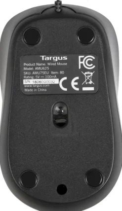 Targus - Mus - höger- och vänsterhänta - optisk - 3 knappar