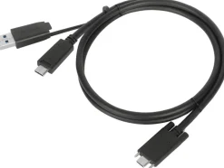Targus - USB-kabeluppsättning - tumskruvar - svart - för Targus