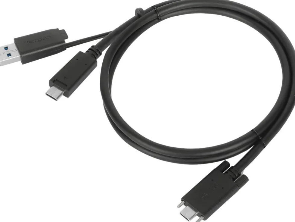 Targus - USB-kabeluppsättning - tumskruvar - svart - för Targus