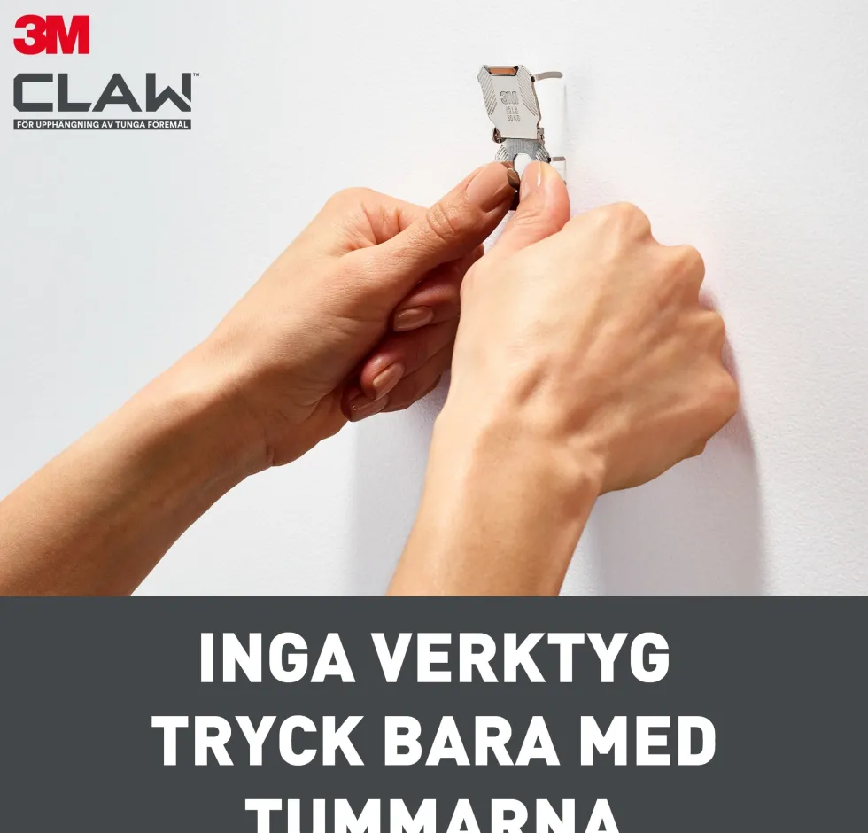 Tavelkrok för gipsvägg 30 kg 2 krokar