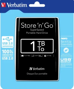 1TB Hard Drive 2,5'' Store ´N´ Go USB 3.0, Black