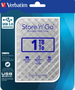 1TB Hard Drive 2,5'' Store ´N´ Go USB 3.0, Silver (Gen.2)