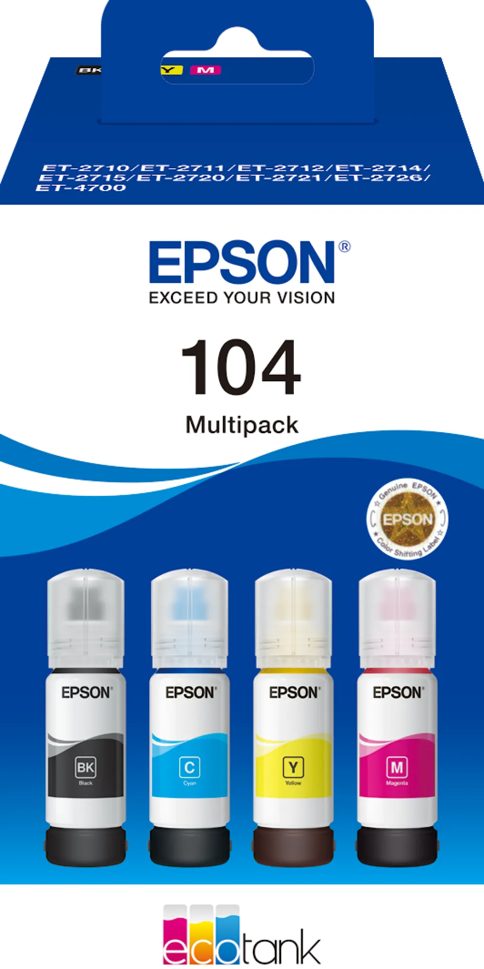 T104 EcoTank 4-colour Multipack