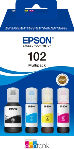 T102 EcoTank 4-colour Multipack