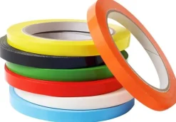 Tejp märk PVC 9mmx66m blå