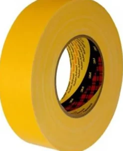 Tejp Textil Plastbelagd Gul, 50mm x 50m