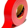 Tejp Textil Plastbelagd Röd, 50mm x 50m