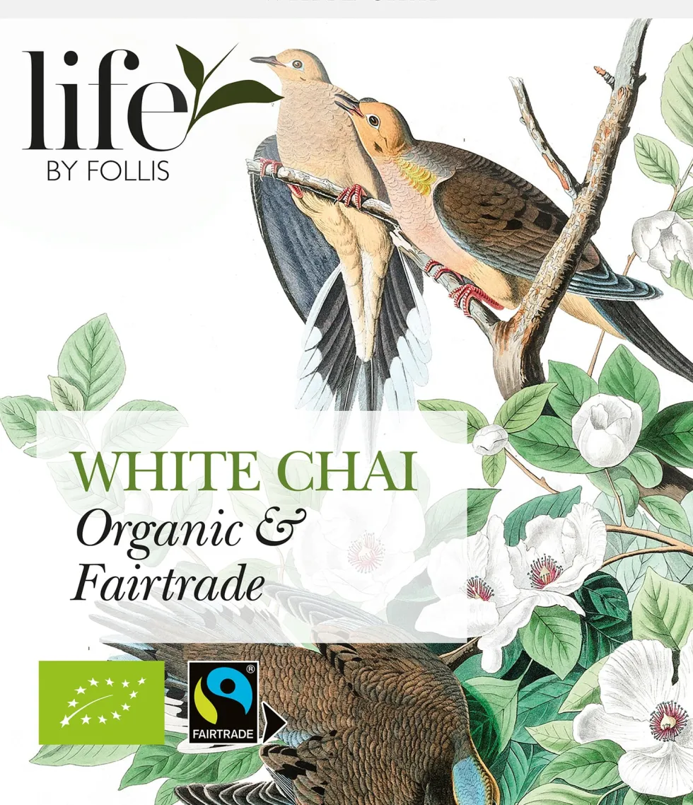 Te LIFE BY FOLLIS Vitt chai 20/fp