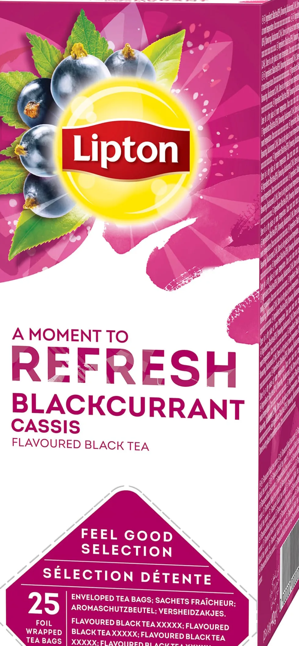 Te LIPTON påse Blackcurrant 25/fp