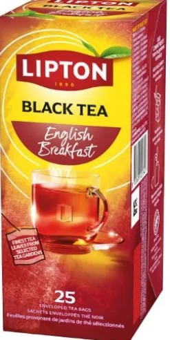 Te LIPTON påse English Breakfast 25/fp