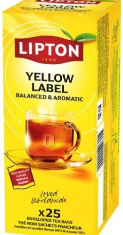 Te LIPTON påse Yellow Label 25/fp