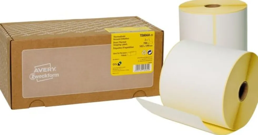 Termoetikett AVERY 103x199mm 700/rl