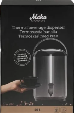 Termos MAKU kran varmt/kallt 10L rostfri