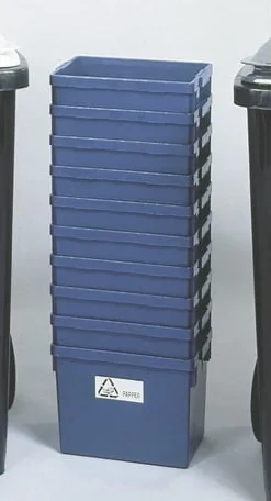 Återvinningslåda 21 L, blå, 37x26x27 cm